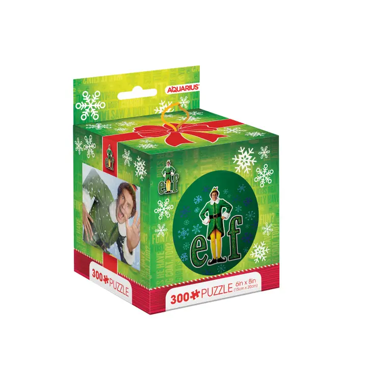 Elf in Tin Globe 300pc