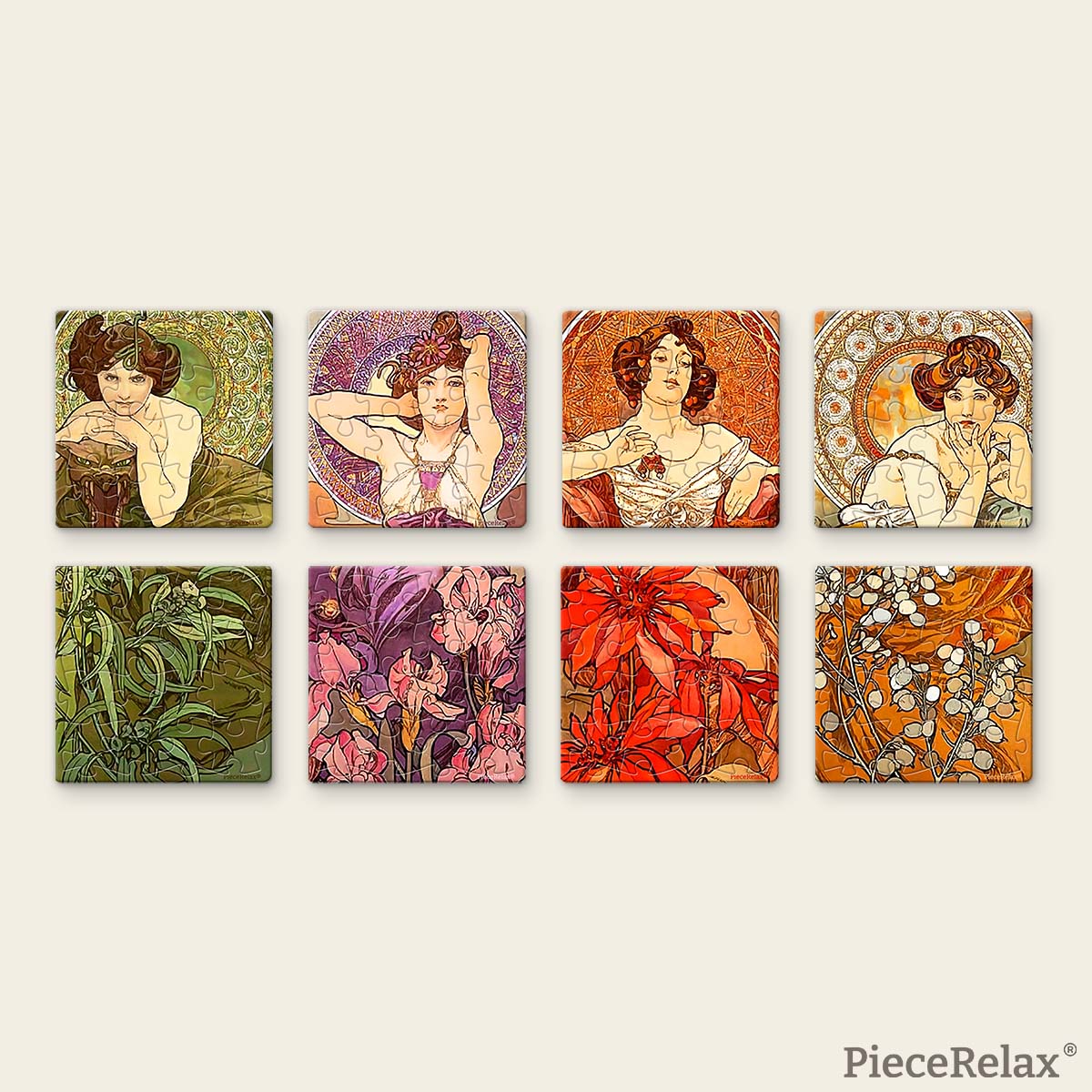 3D Puzzle Magnet Set: The Precious Stones 8x16pc