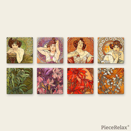 3D Puzzle Magnet Set: The Precious Stones 8x16pc