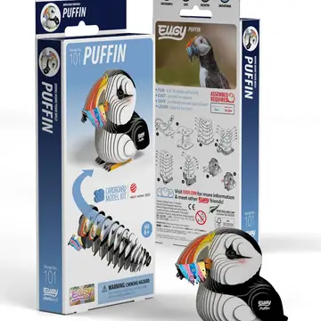 Eugy 3D Wood Puzzle: Puffin