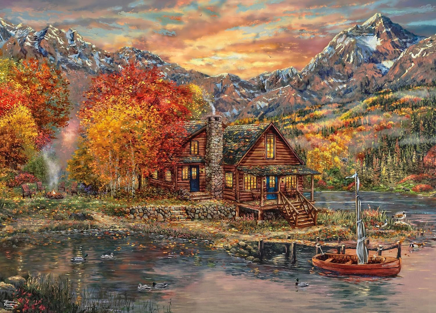 Thomas Kinkade: A Perfect Fall Day 1000pc