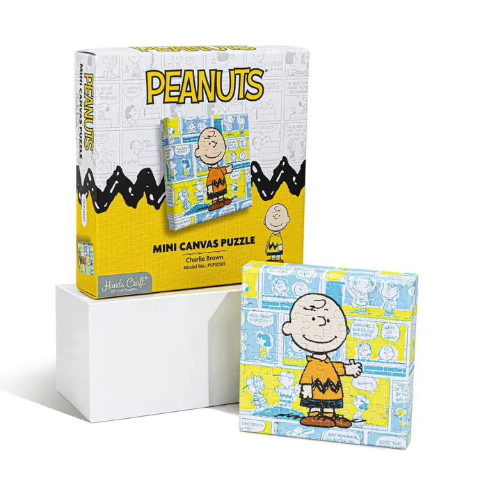 Peanuts Mini Canvas Puzzle: Charlie Brown 56pc