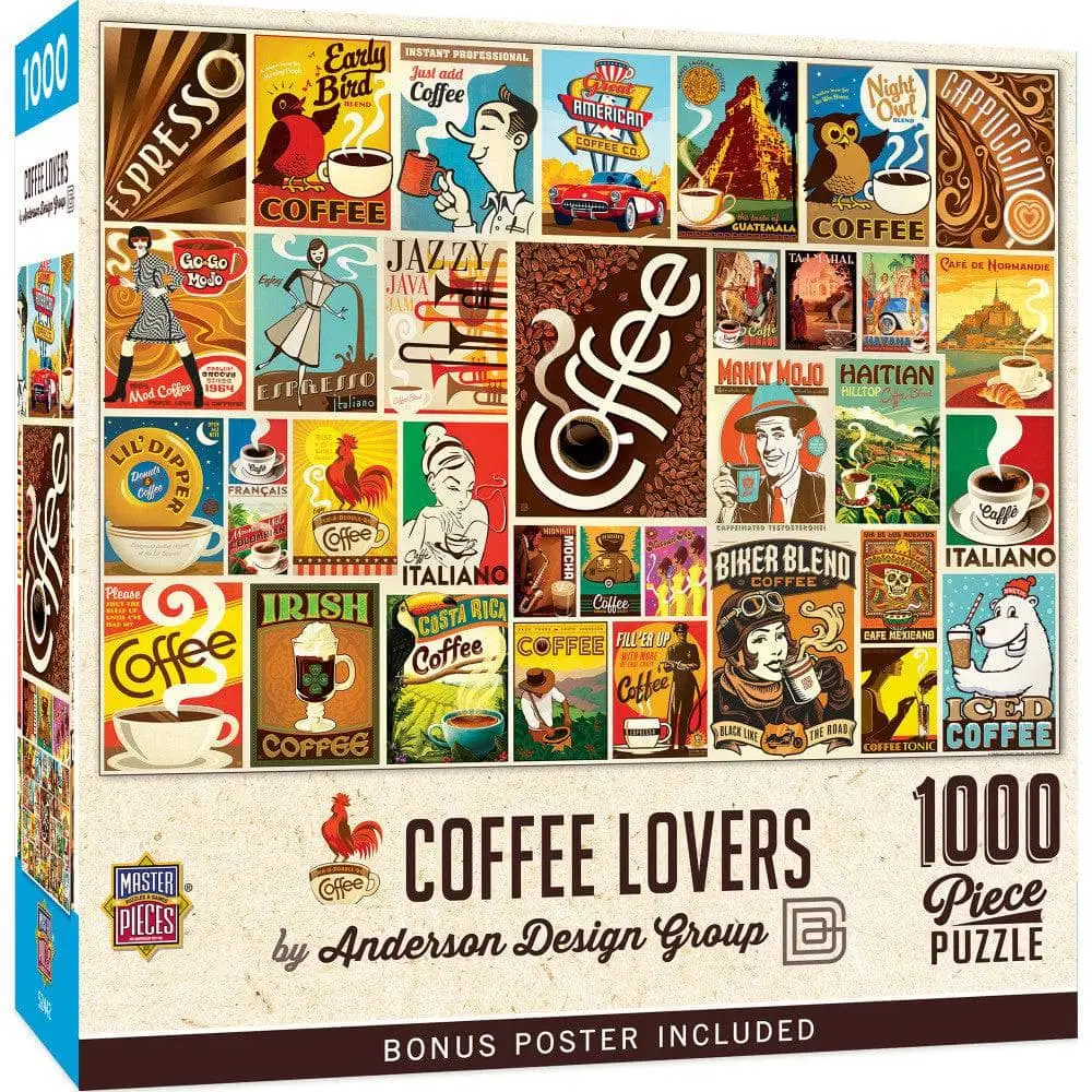 Vintage Posters: Coffee Lovers 1000pc