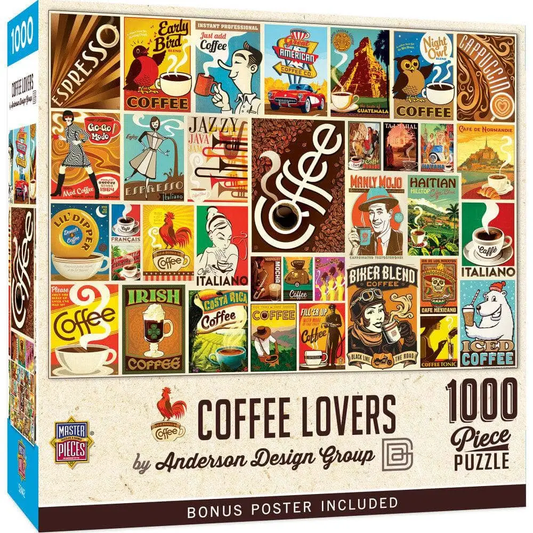 Vintage Posters: Coffee Lovers 1000pc