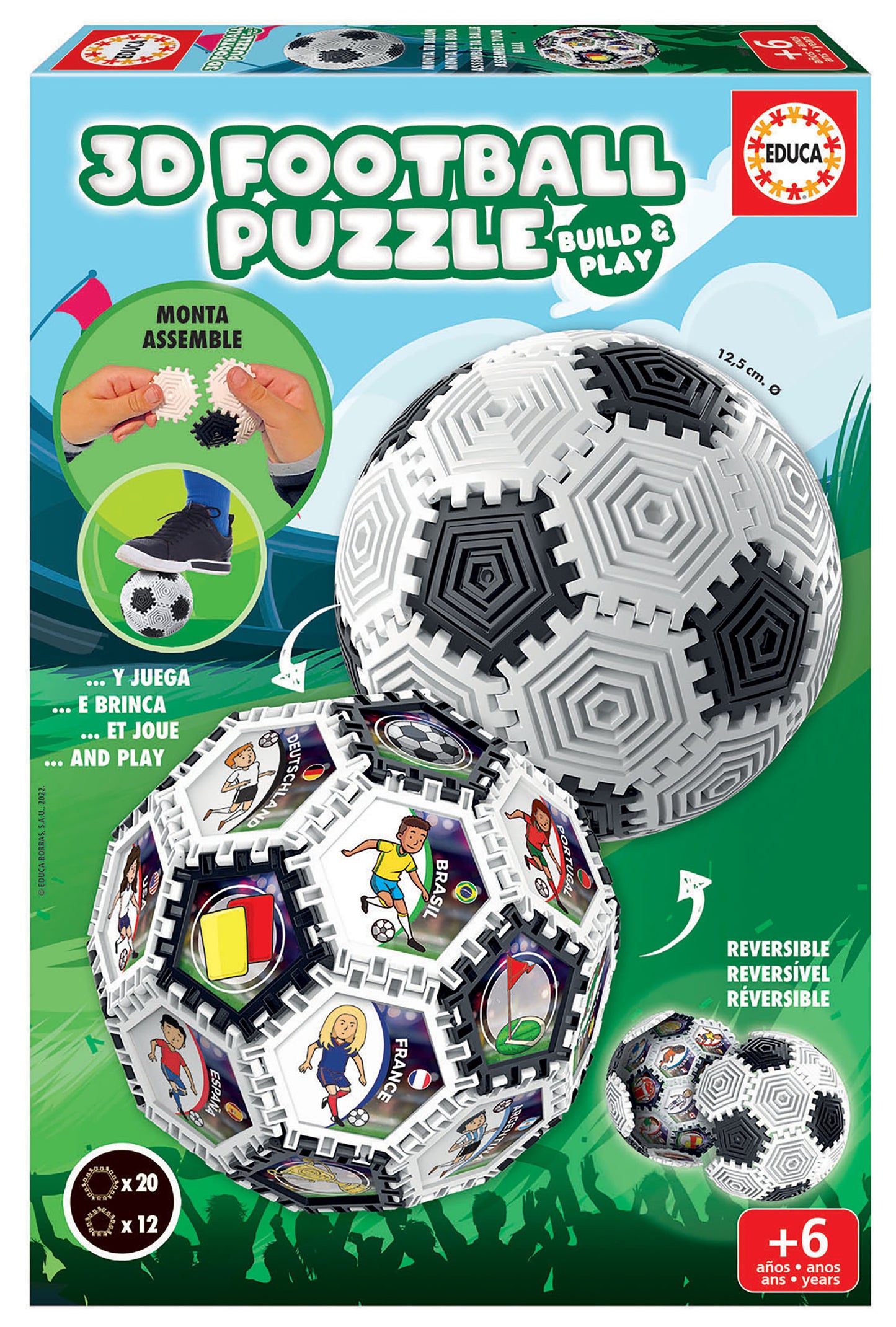 3D Soccer Ball (Football) Puzzle 32pc