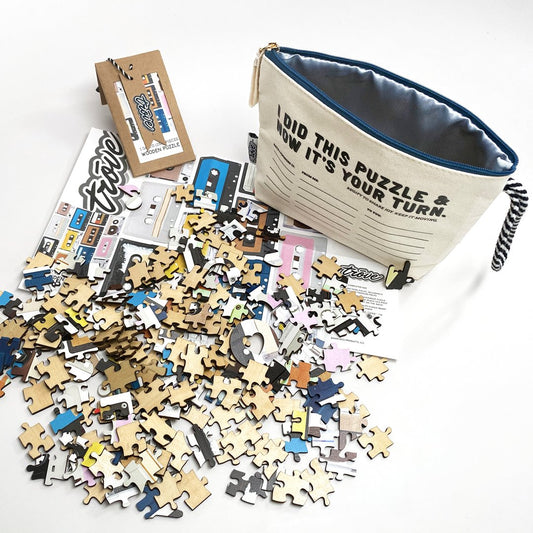 Wooden Puzzle in Pouch: Mix Tape 250pc