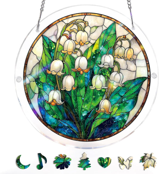 Acrylic Jigsaw: Secret Lily Valley 83pc
