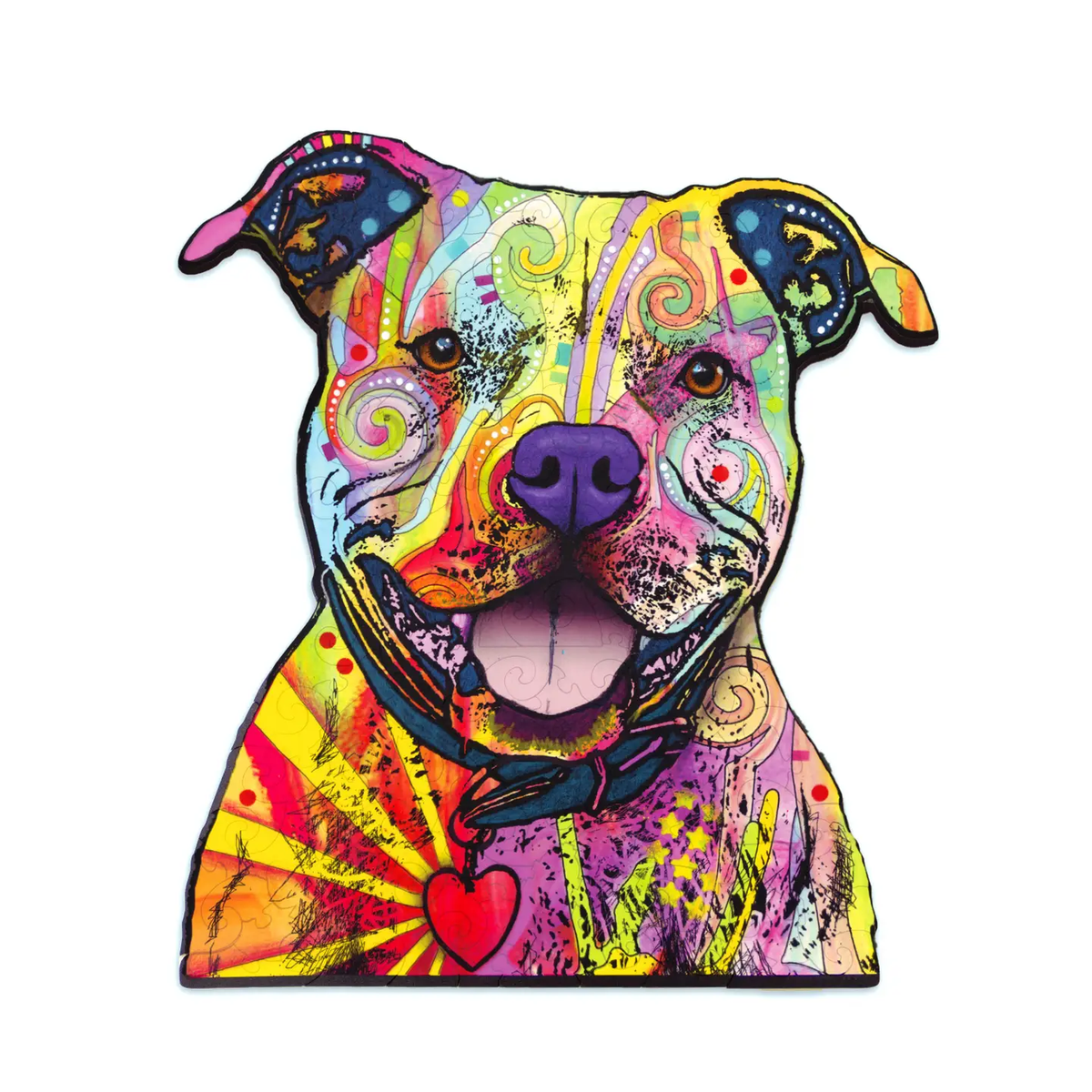 Dean Russo Pitbull Wood Puzzle 131pc