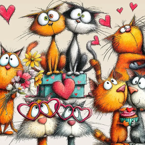 Lovable Cats Micro Tube 150pc