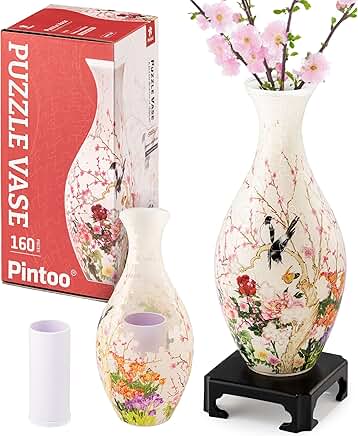 3D Puzzle Vase: Flowers & Birds 160pc