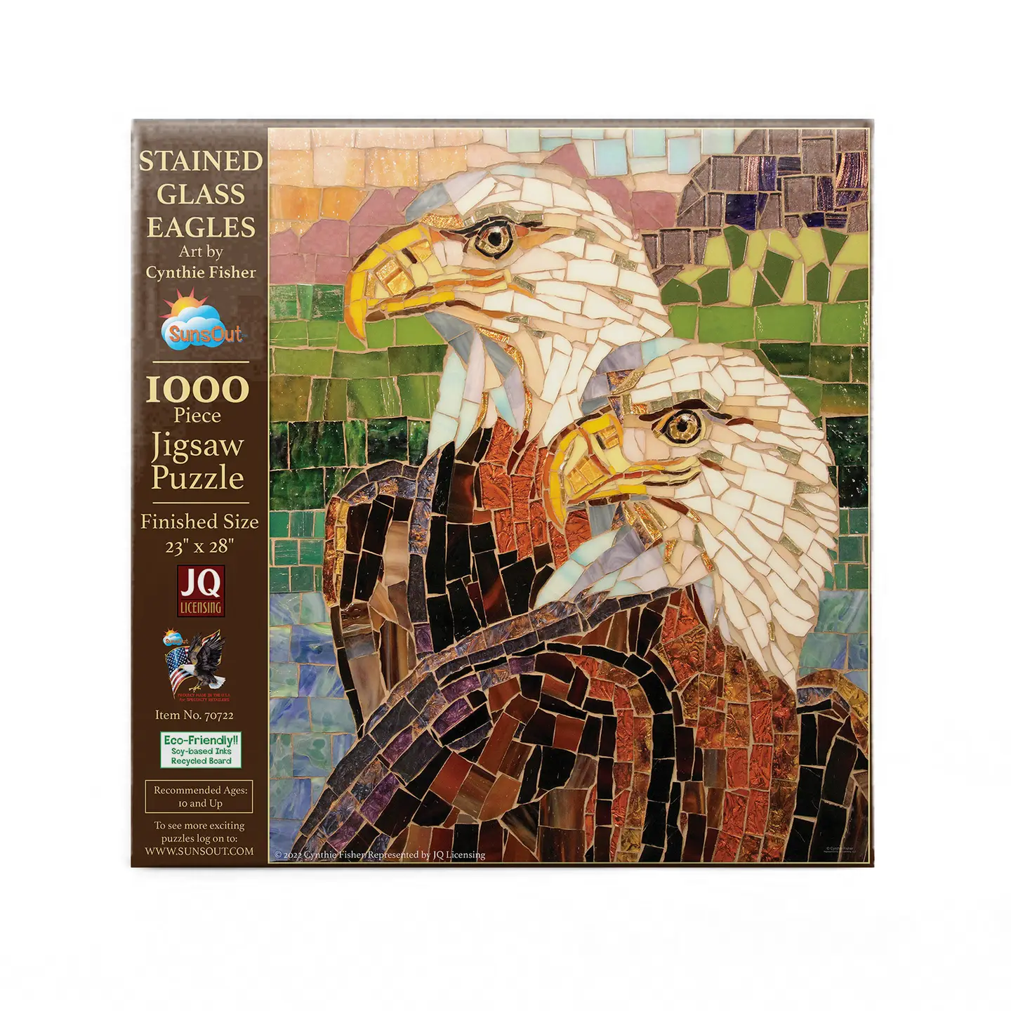 Stained Glass Eagles 1000pc