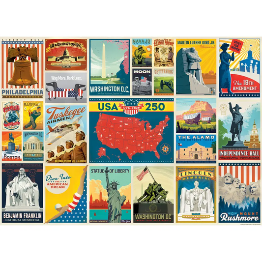 Vintage Posters: USA 250th Anniversary 1000pc