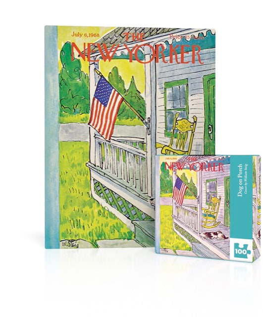 The New Yorker: Dog on Porch Mini 100pc