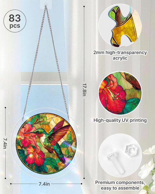 Acrylic Jigsaw: Emerald Flame Hummingbird 83pc