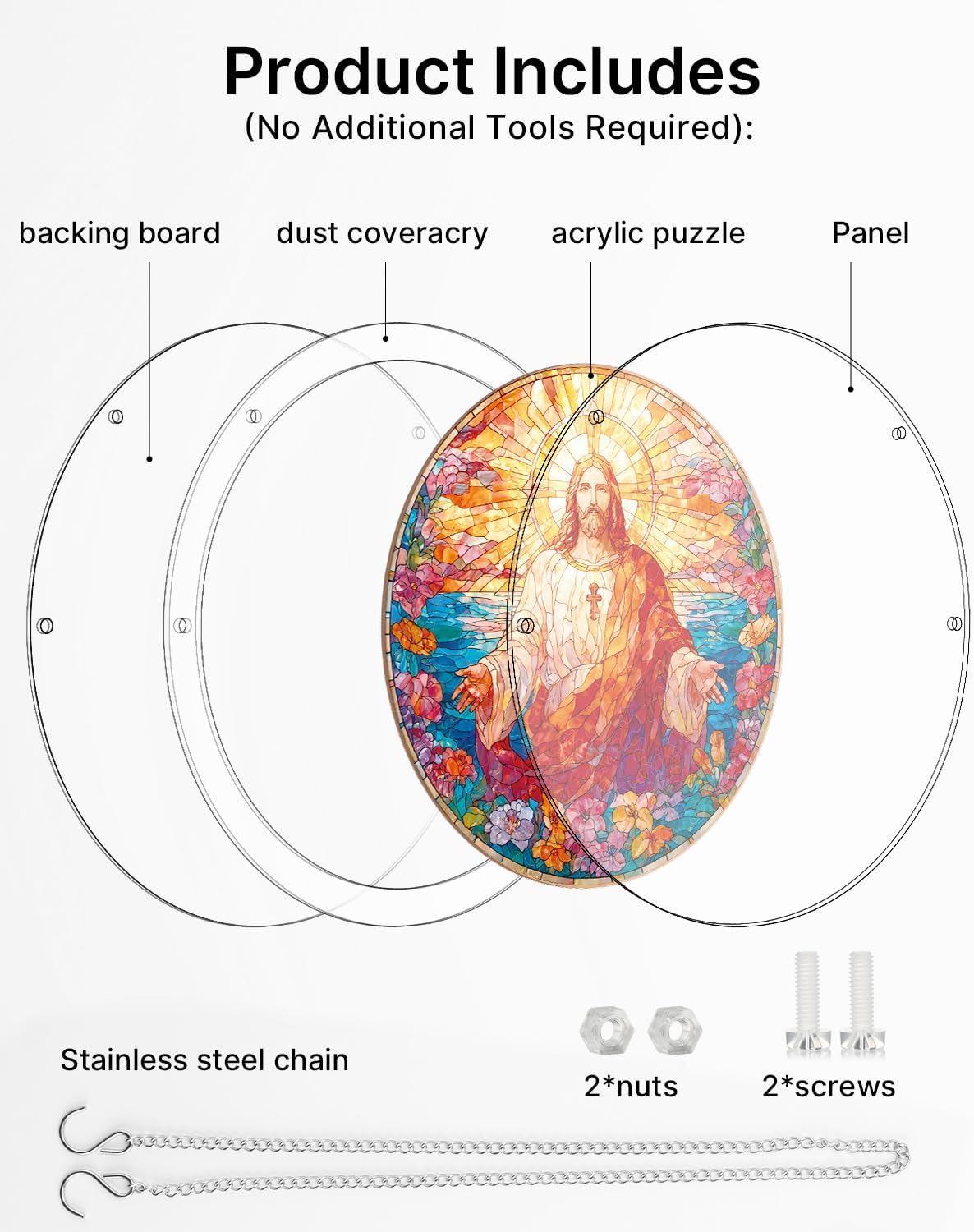 Acrylic Jigsaw: Holy Light of Jesus 83pc