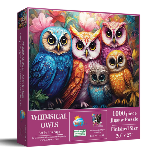 Whimsical Owls 1000pc