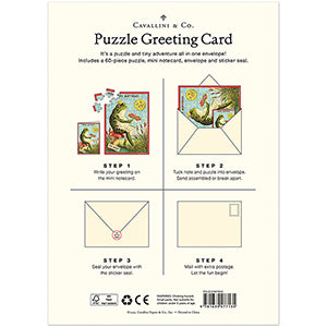 Happy Birthday Frog Puzzle Greeting Card 60pc
