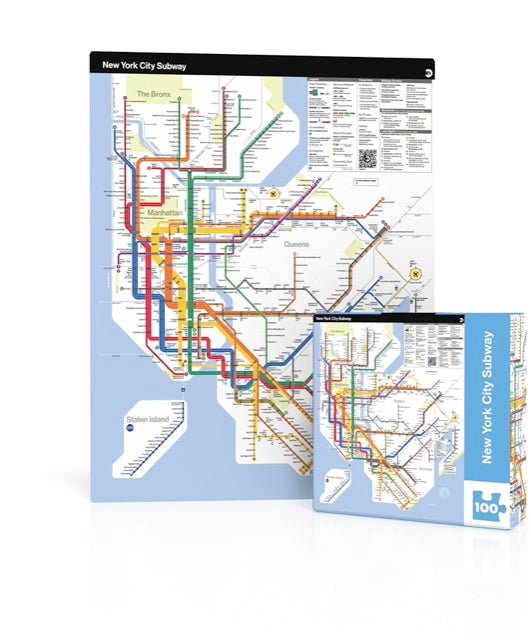 MTA Subway Map Mini 100pc