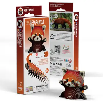 Eugy 3D Wood Puzzle: Red Panda