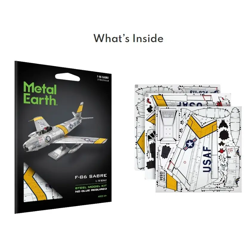 Metal Earth Color F-86 Sabre