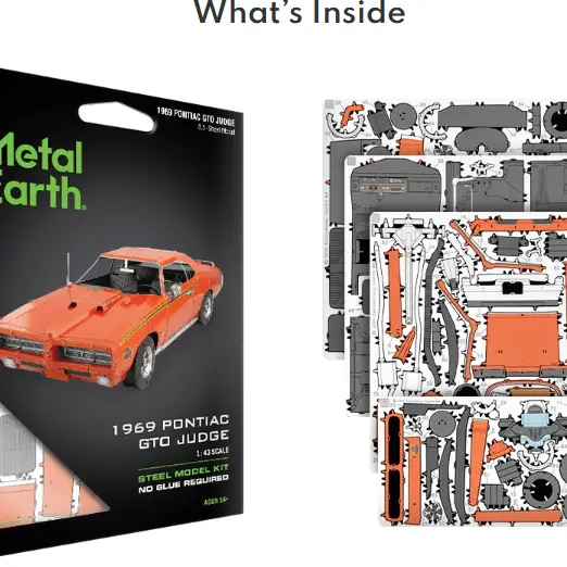 Metal Earth 1969 Pontiac GTO Judge