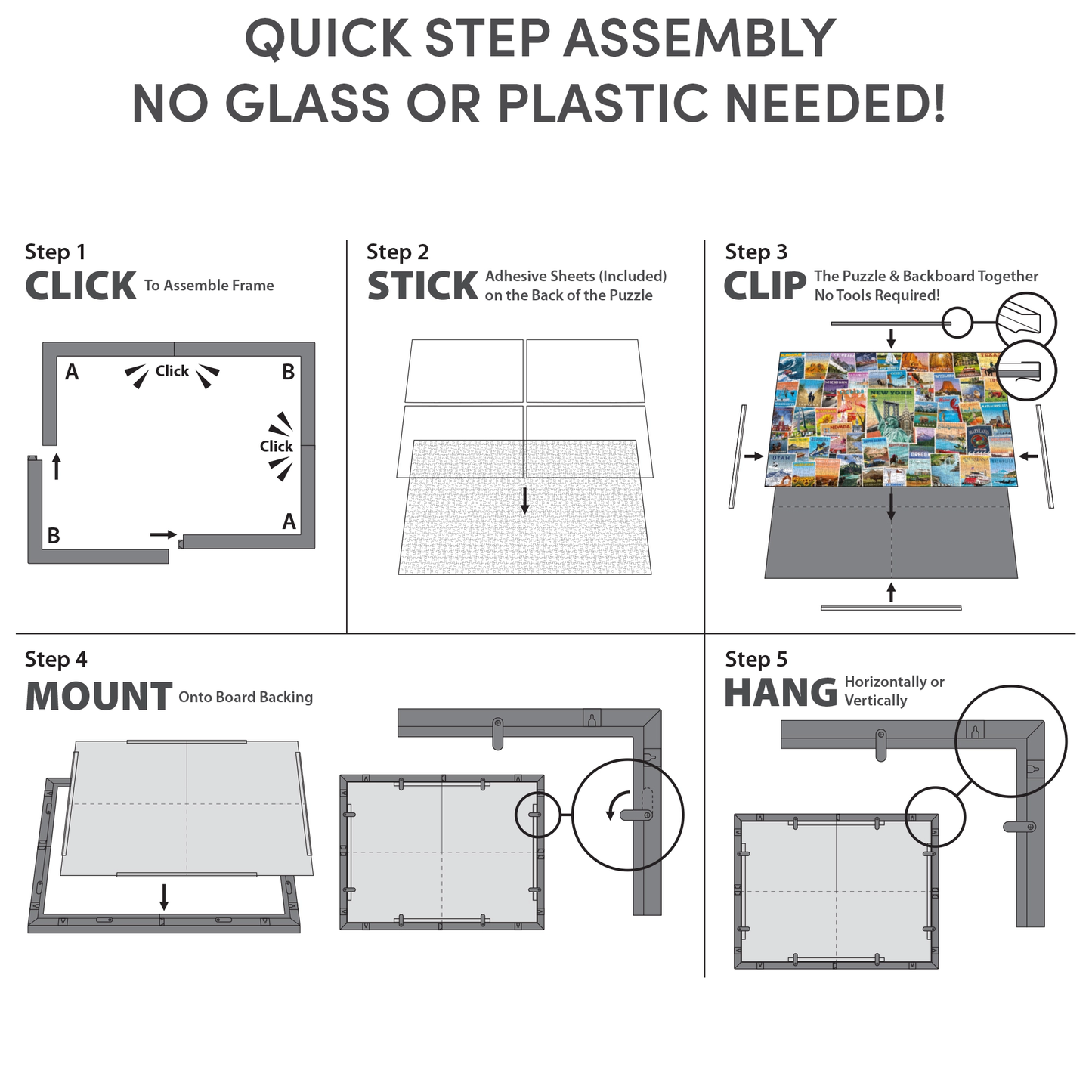 Puzzle Frame - Snap Together by Funwares