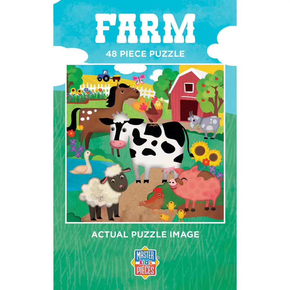Space Savers: Farm Children's Puzzle 48pc