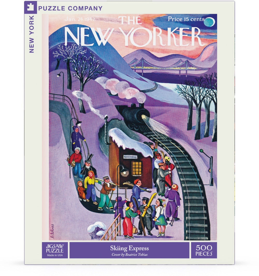 The New Yorker: Skiing Express 500pc