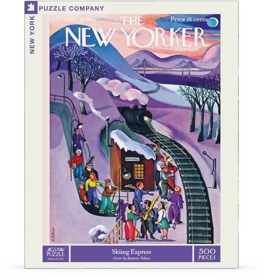 The New Yorker: Skiing Express 500pc