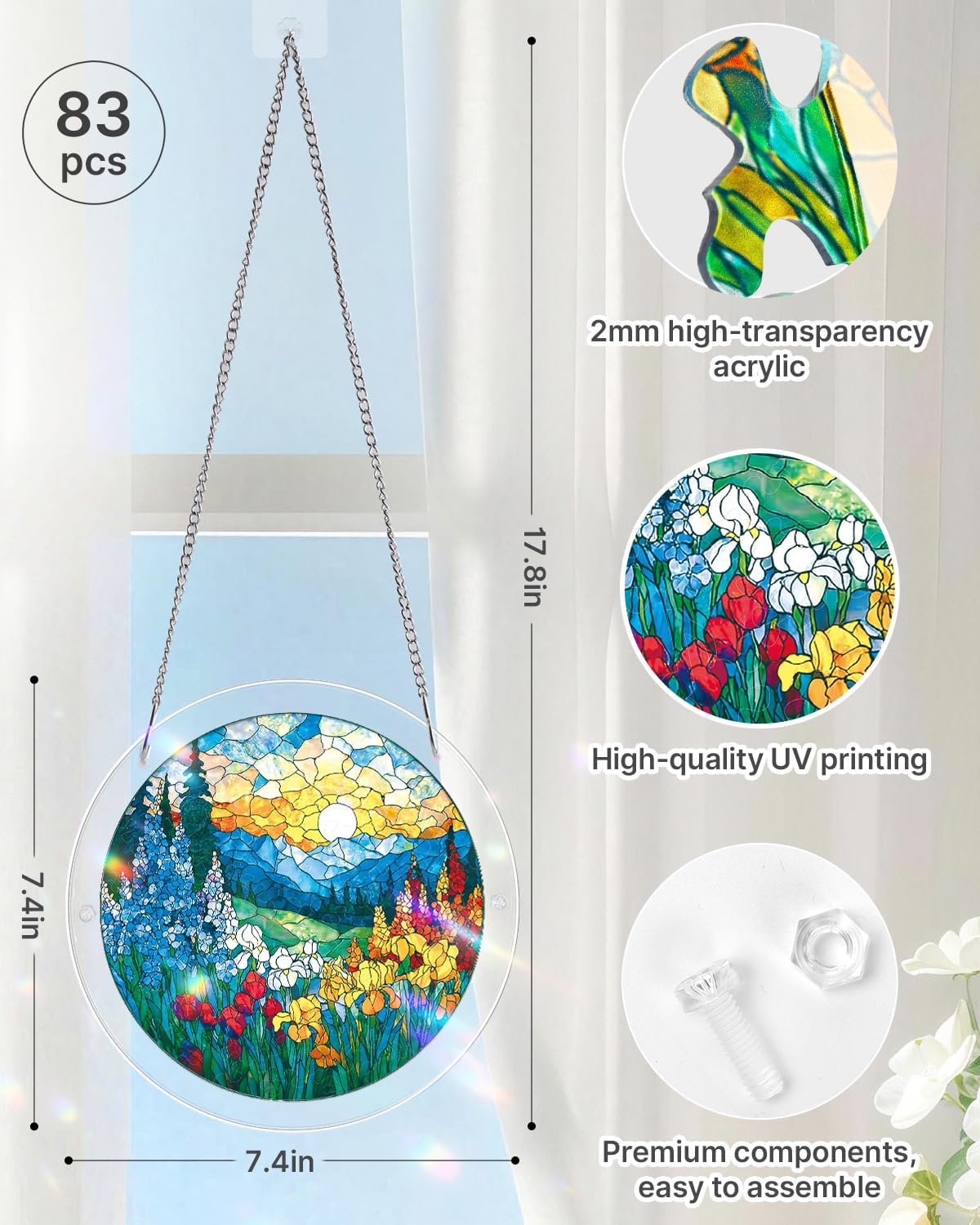 Acrylic Jigsaw: Dawn Blossom Sea 83pc