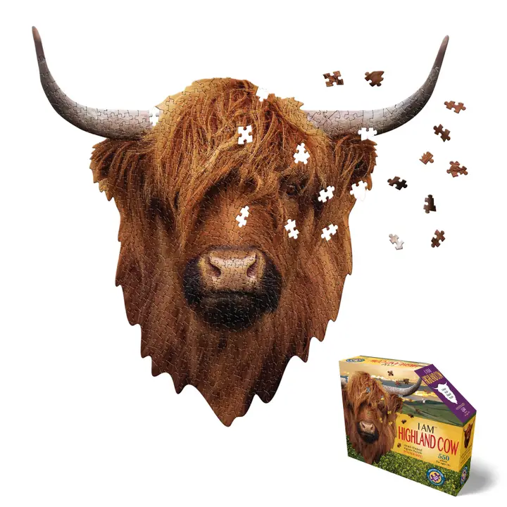I AM Highland Cow - Shaped 550pc