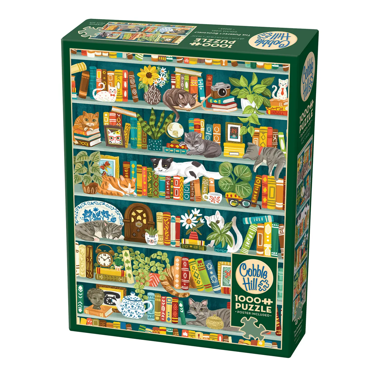 The Purrfect Bookshelf 1000pc