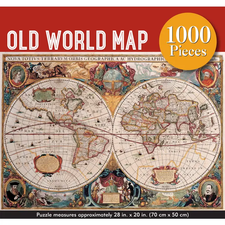Old World Map 1000pc
