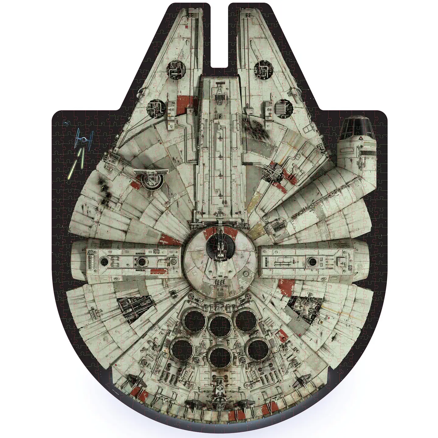 Star Wars Millennium Falcon Puzzle & Trivia Double-Sided (Tube) 1000pc