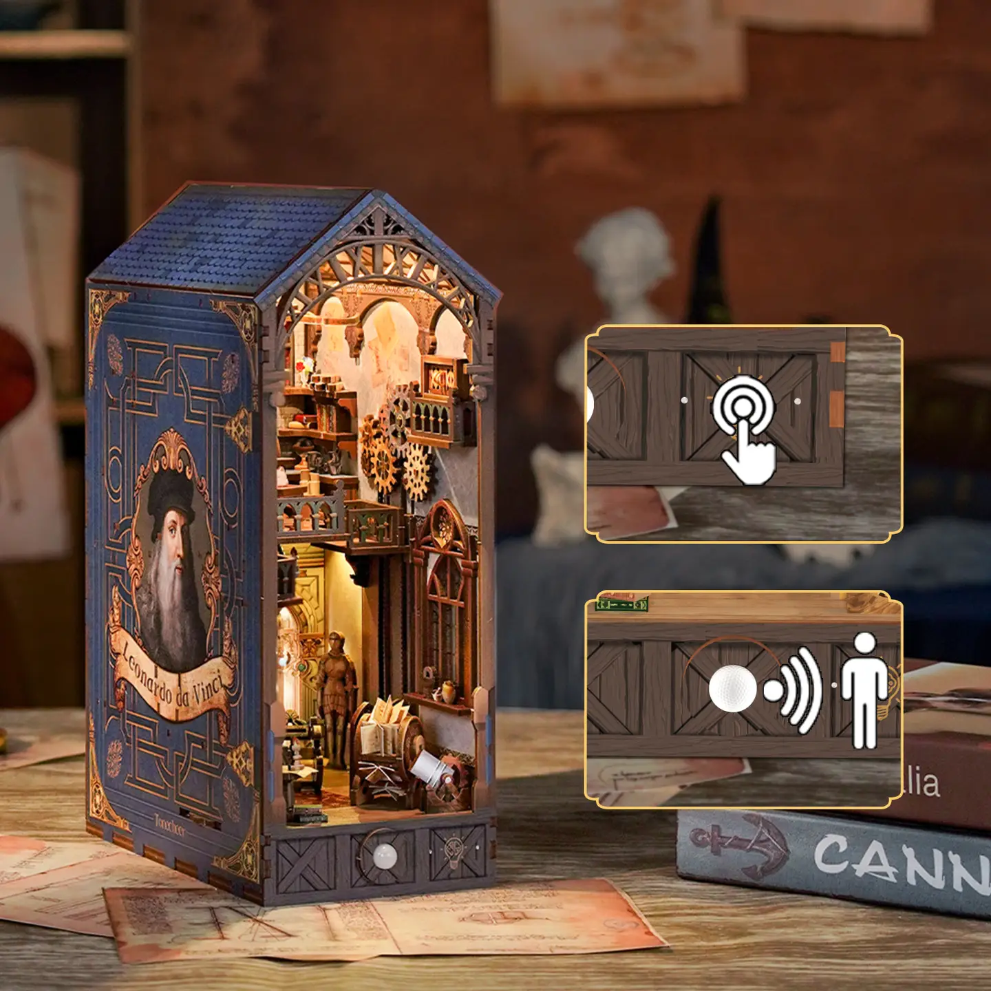 Book Nook: Leonardo Da Vinci w/Dust Cover