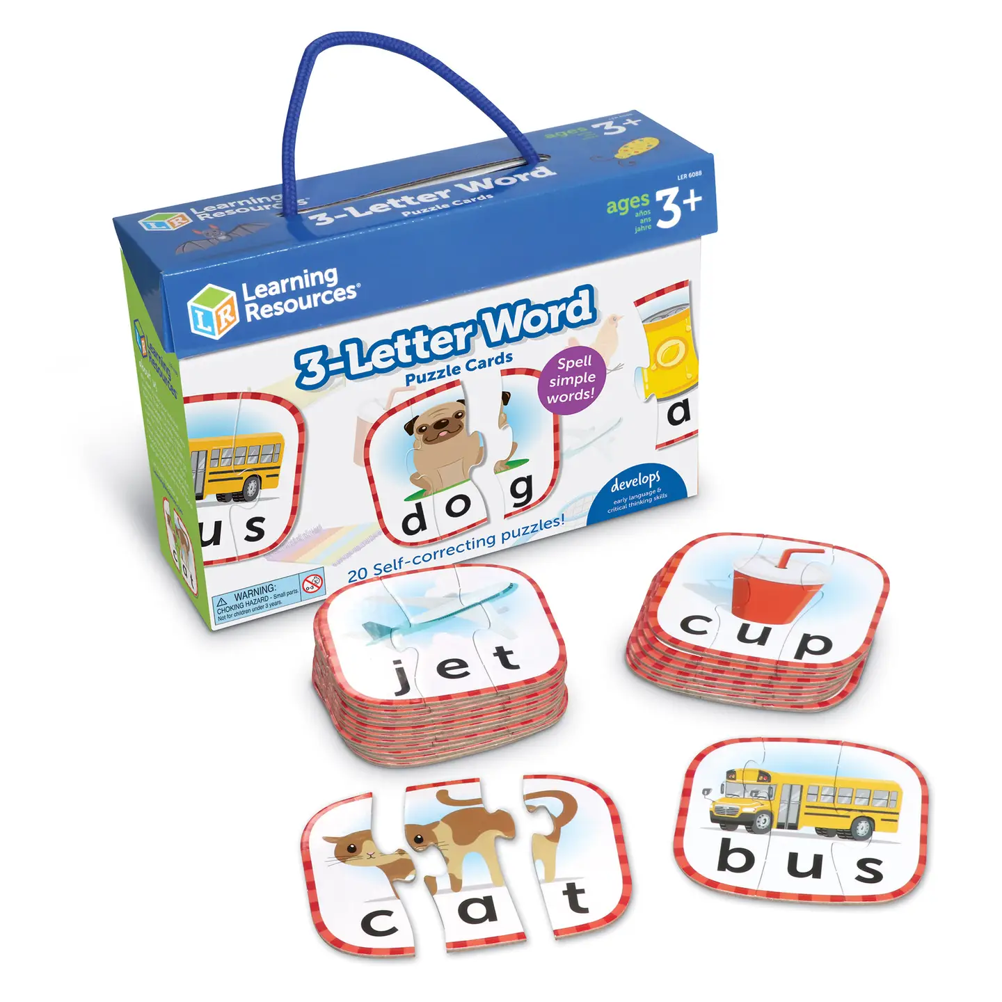 3-Letter Words Puzzle Cards