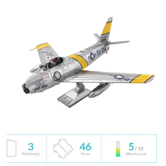Metal Earth Color F-86 Sabre