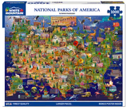 National Parks Map 1000pc