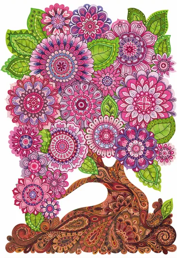 Blooming Blossoms - Vine Cut 420pc