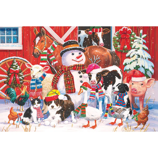 Festive Farmyard Greetings (Floor) 35pc