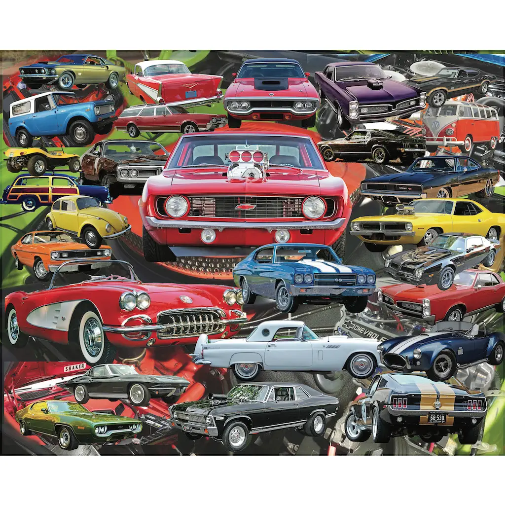Boomers' Favorite Cars Puzzle By Steve Smith 1000pc