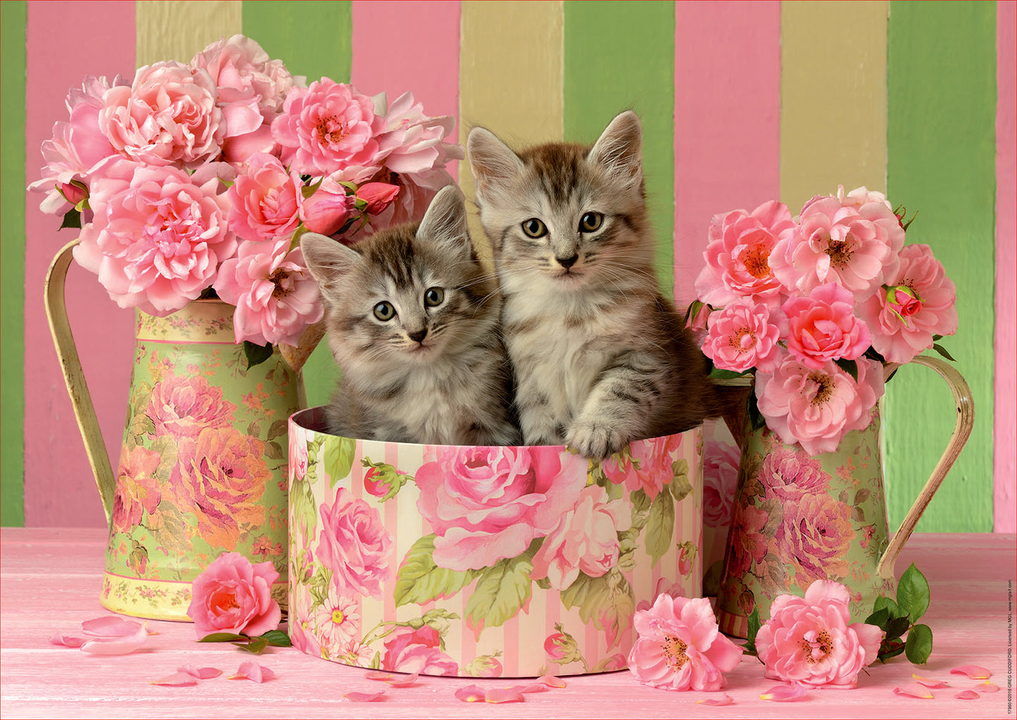 Kittens with Roses 500pc