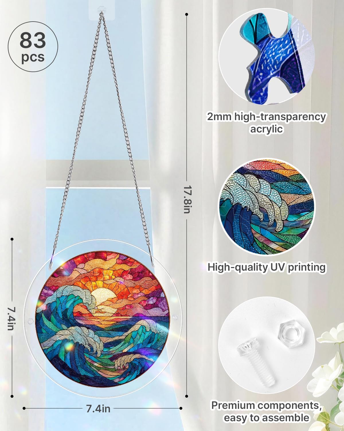 Acrylic Jigsaw: Chasing the Sun Sea 83pc