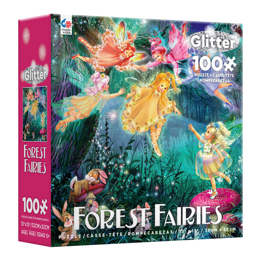 Forest Fairies Glitter: Ring of Six 100pc