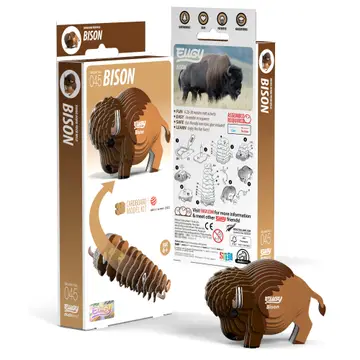 Eugy 3D Wood Puzzle: Bison