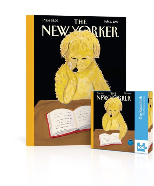 The New Yorker: Dog Reads Book Mini 100pc