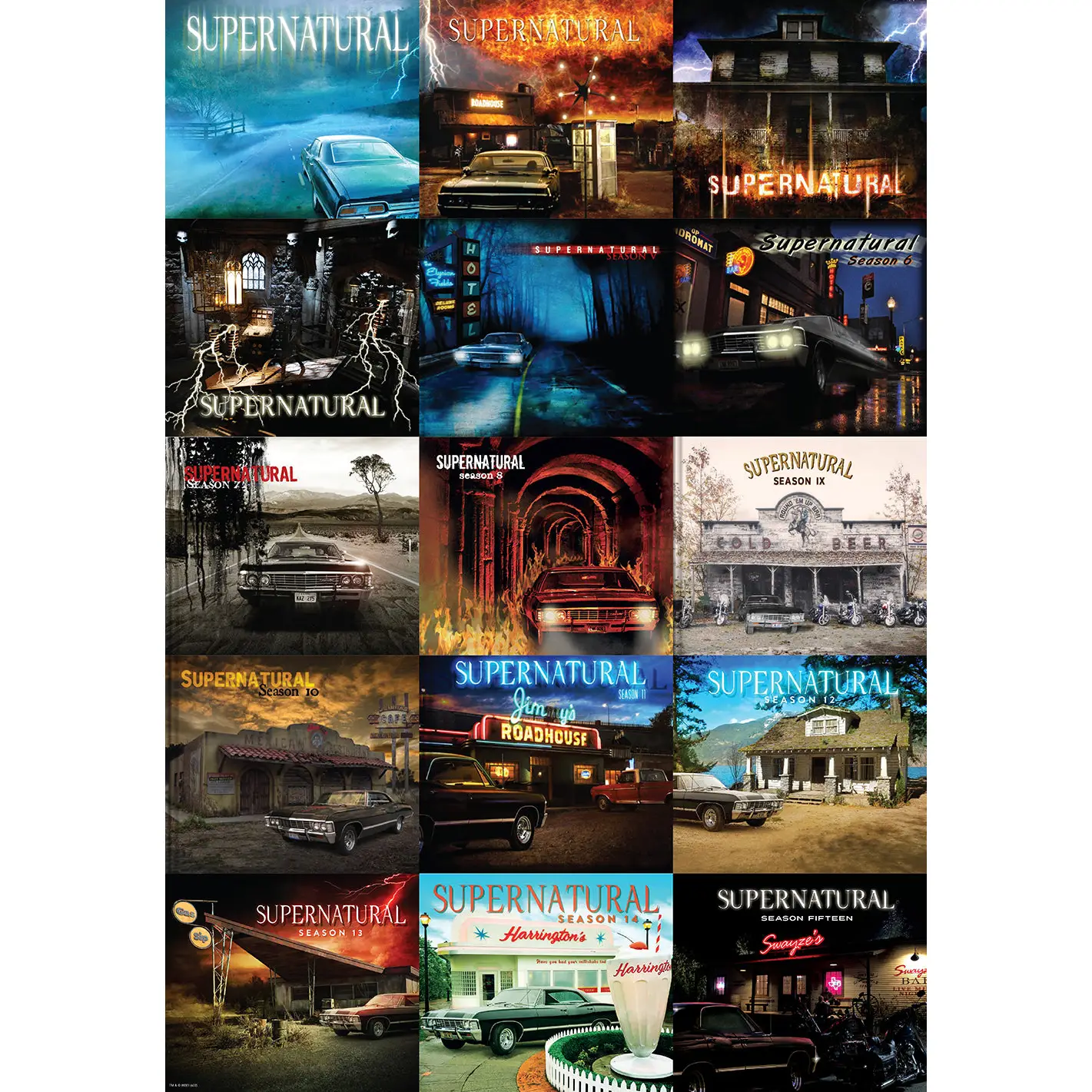 Essential Supernatural Puzzle and Book Set 500pc