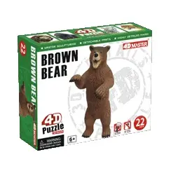4D Brown Bear 22pc