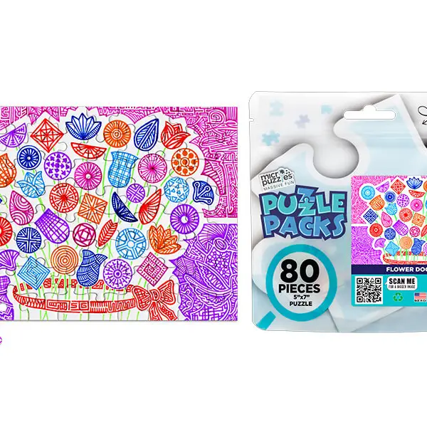 Puzzle Packs: Flower Doodles 80pc