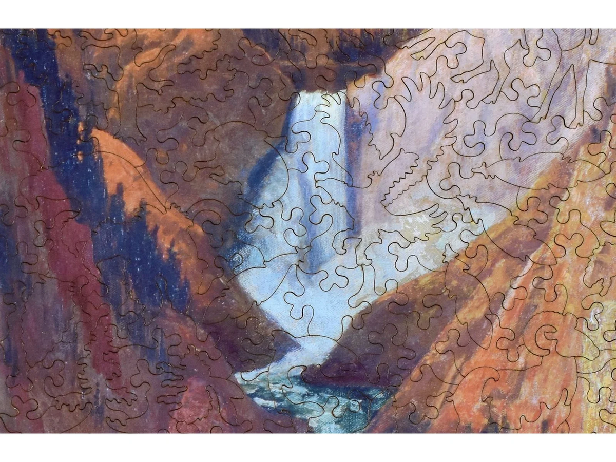 View of the Lower Falls, Grand Canyon of the Yellowstone 319pc